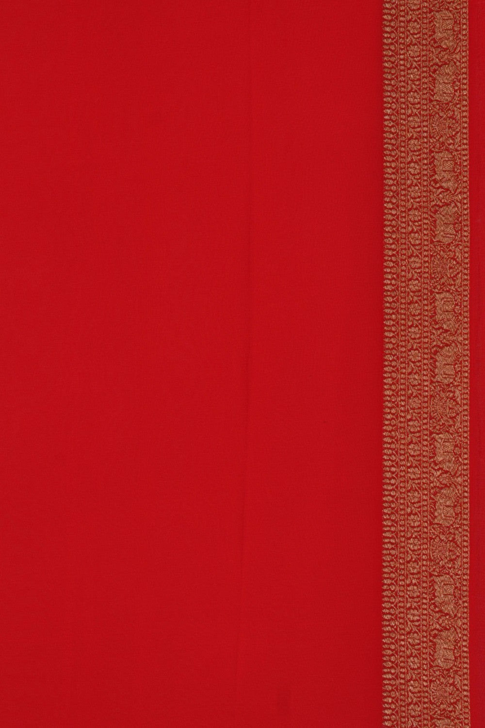 Banarasi Georgette Red Saree