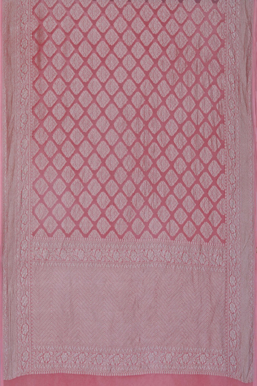 Banarasi Georgette Pink Saree