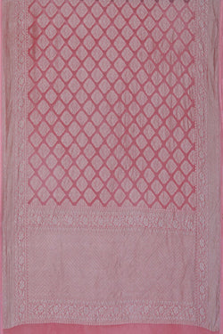 Image of Banarasi Georgette Pink Saree