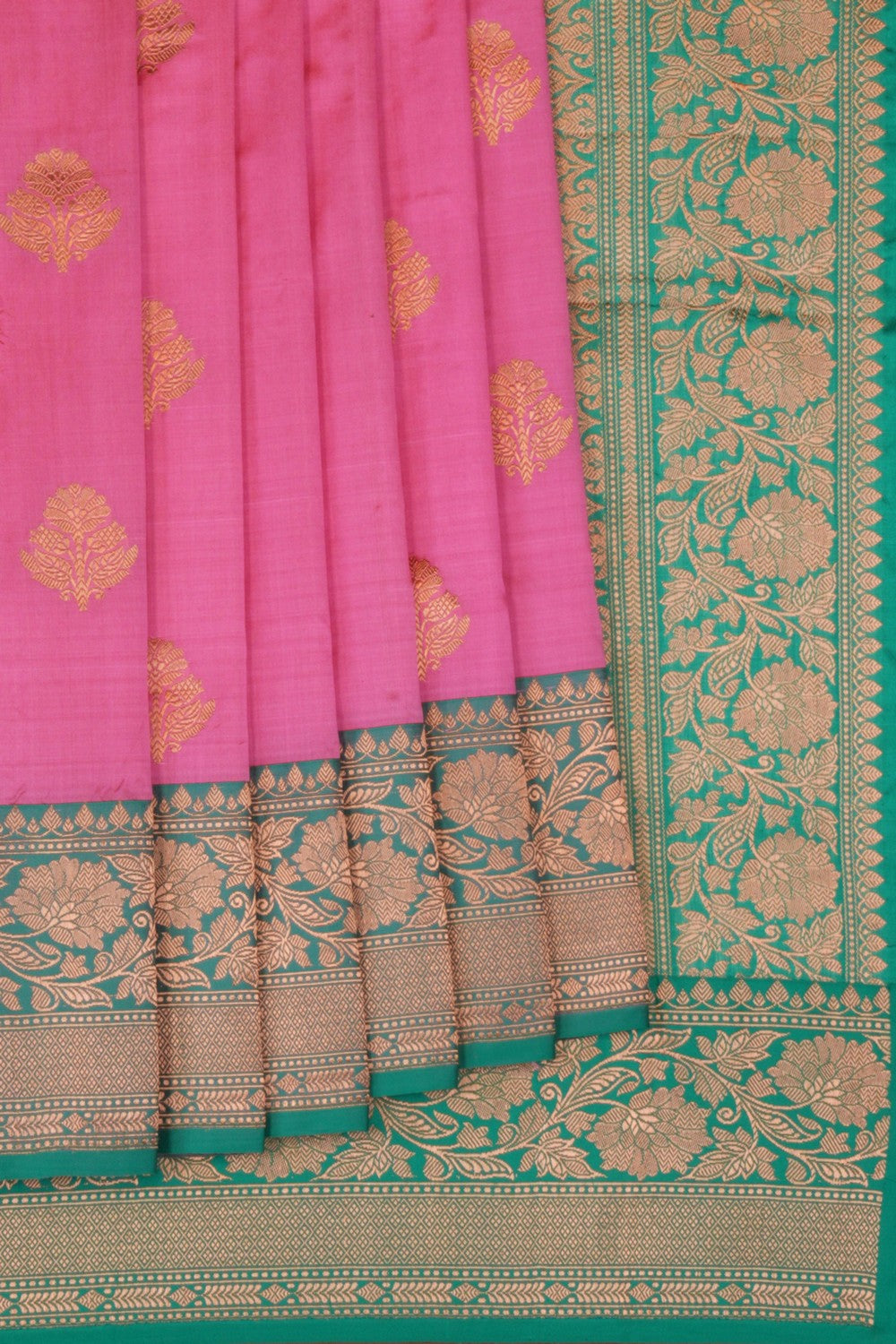 Banarasi Katan Silk Lotus Pink Saree