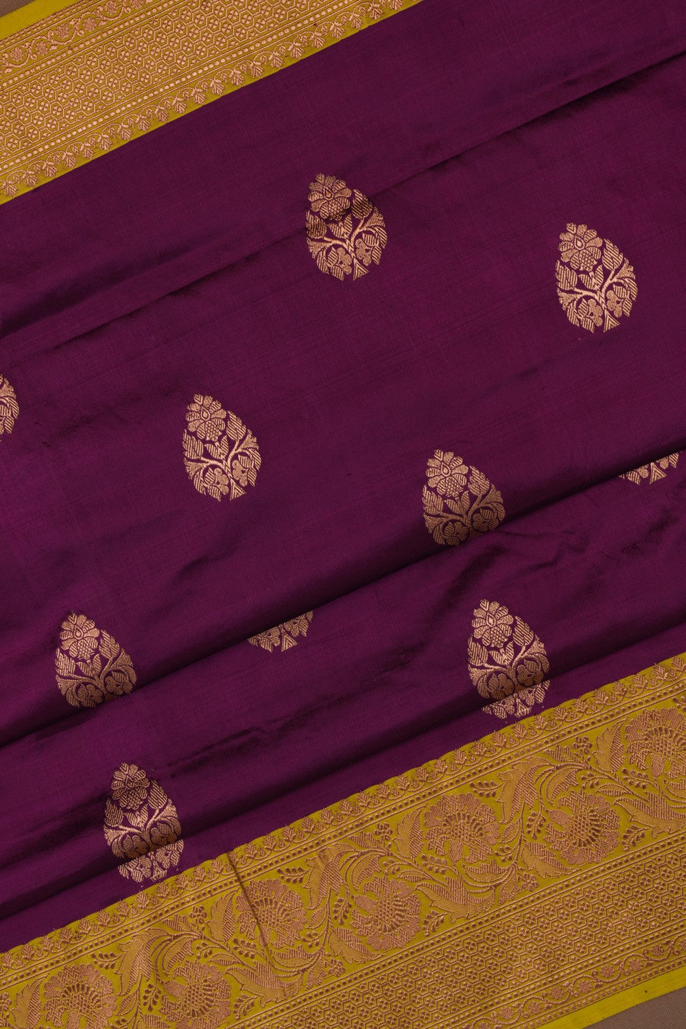 Banarasi Katan Silk Purple Saree