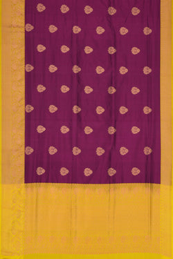 Image of Banarasi Katan Silk Purple Saree