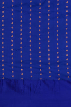 Image of Banarasi Katan Silk Blue Saree