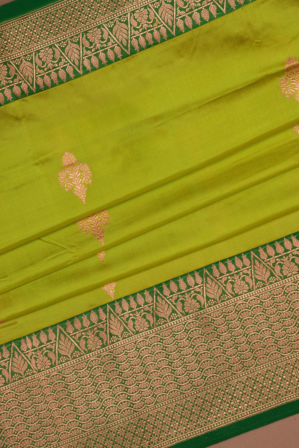 Banarasi Silk Spring Green Saree