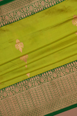 Image of Banarasi Silk Spring Green Saree