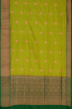 Image of Banarasi Silk Spring Green Saree