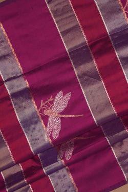 Image of Banarasi Silk Violet Saree