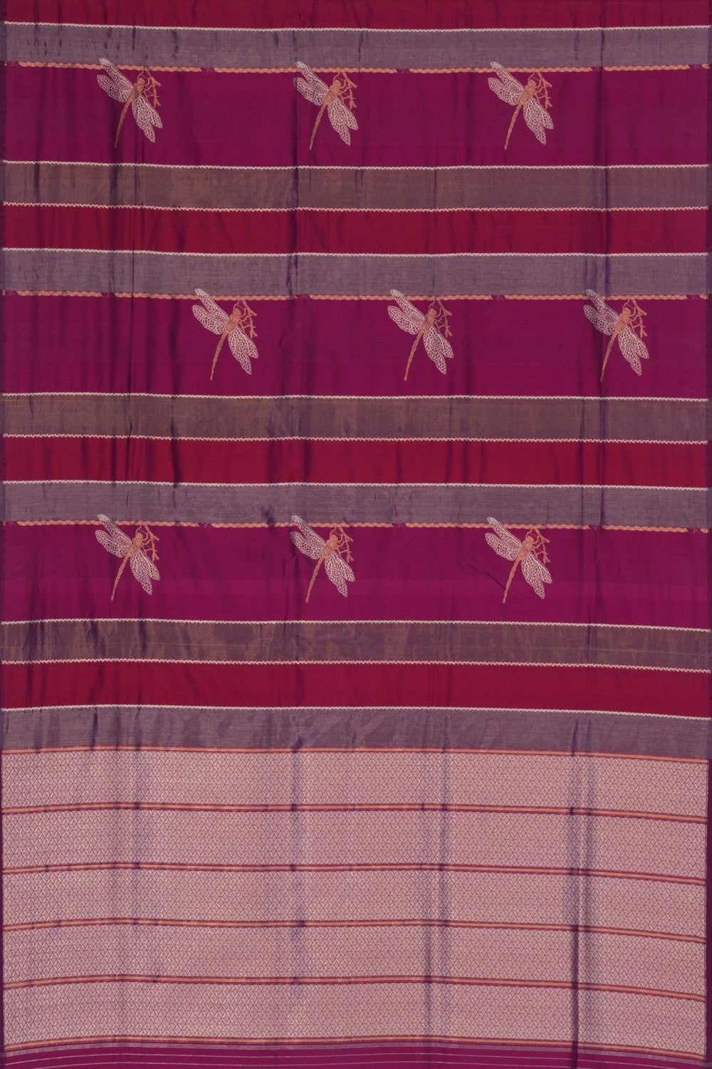 Image of Banarasi Silk Violet Saree