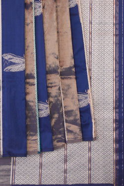 Image of Banarasi Silk Blue Saree