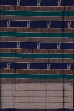 Image of Banarasi Silk Blue Saree