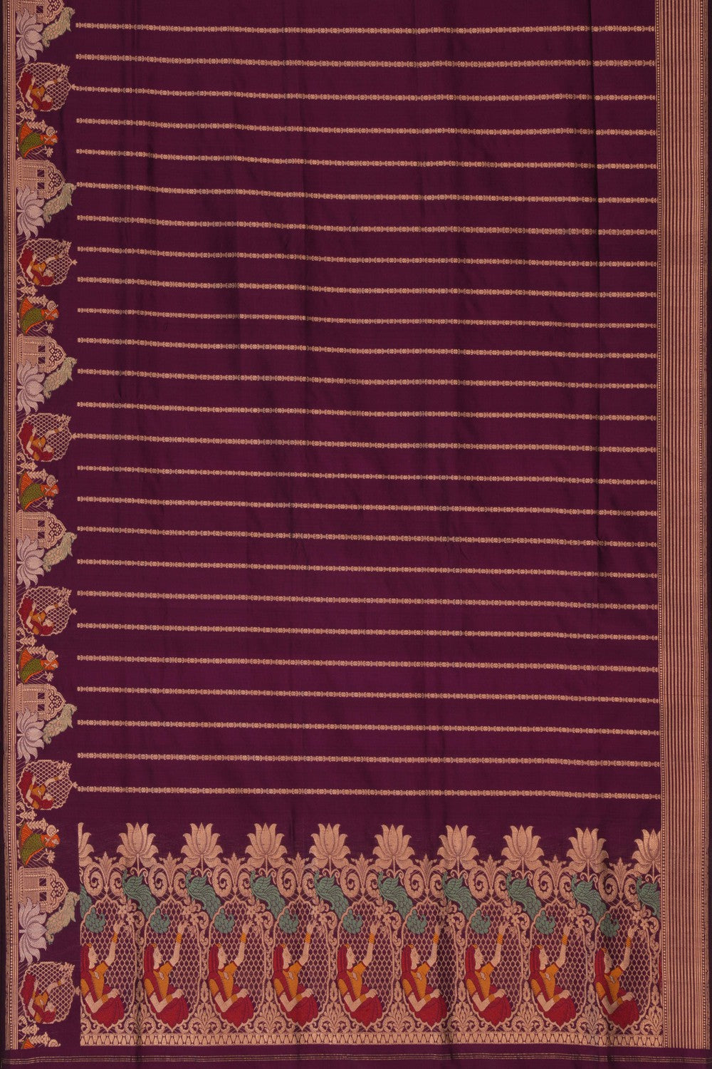 Banarasi Silk Violet Saree