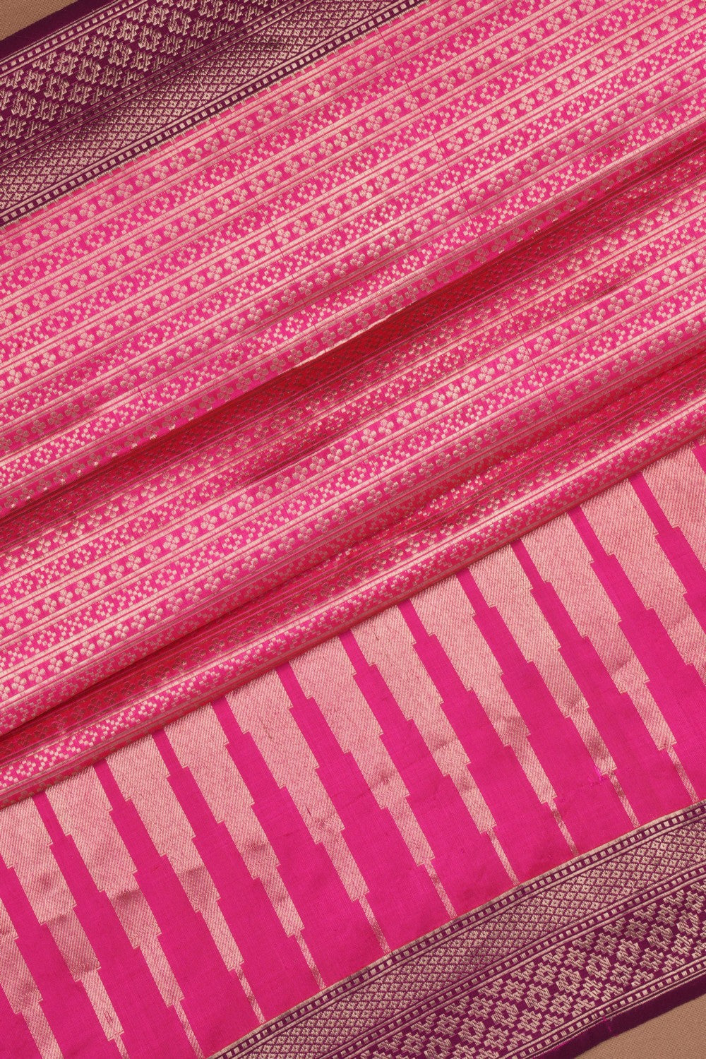 Banarasi Silk Pink Saree