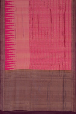 Image of Banarasi Silk Pink Saree