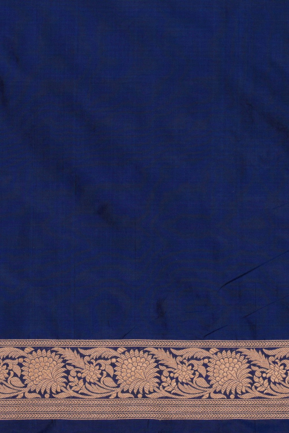 Banarasi Silk Brocade Indigo Blue Saree