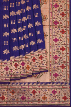 Image of Banarasi Katan Silk Purple Saree