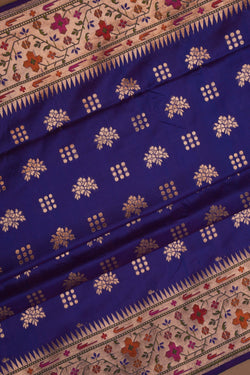 Image of Banarasi Katan Silk Purple Saree