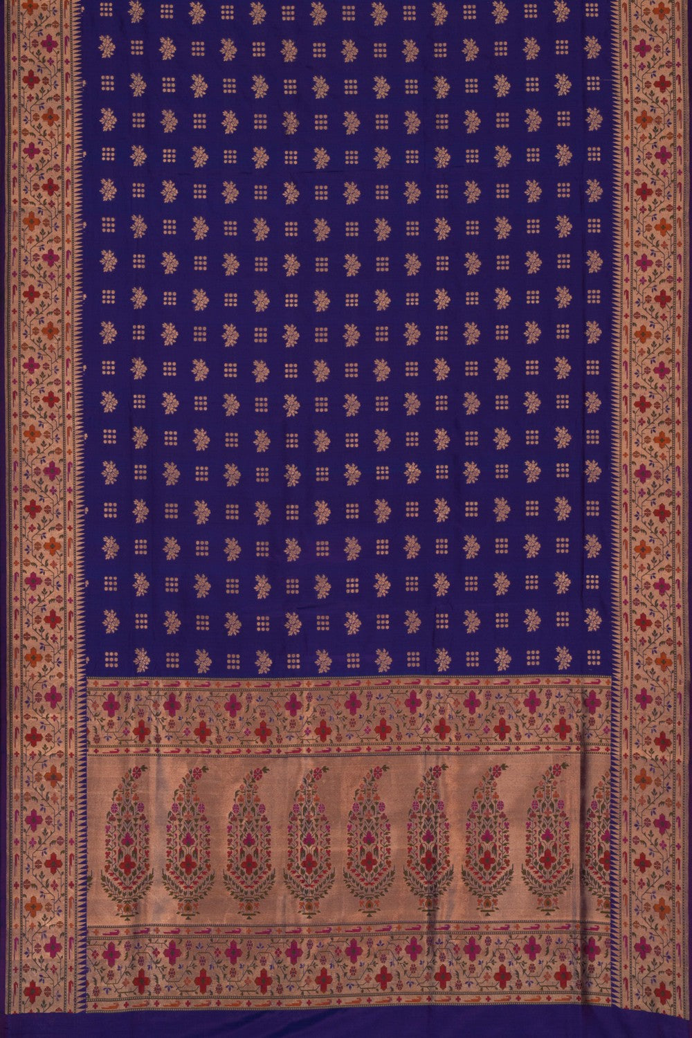 Banarasi Katan Silk Purple Saree