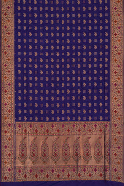 Image of Banarasi Katan Silk Purple Saree