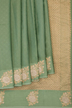 Image of Banarasi Self-Jacquard Saree