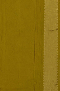 Image of Banarasi Satin Silk Moss Green Saree