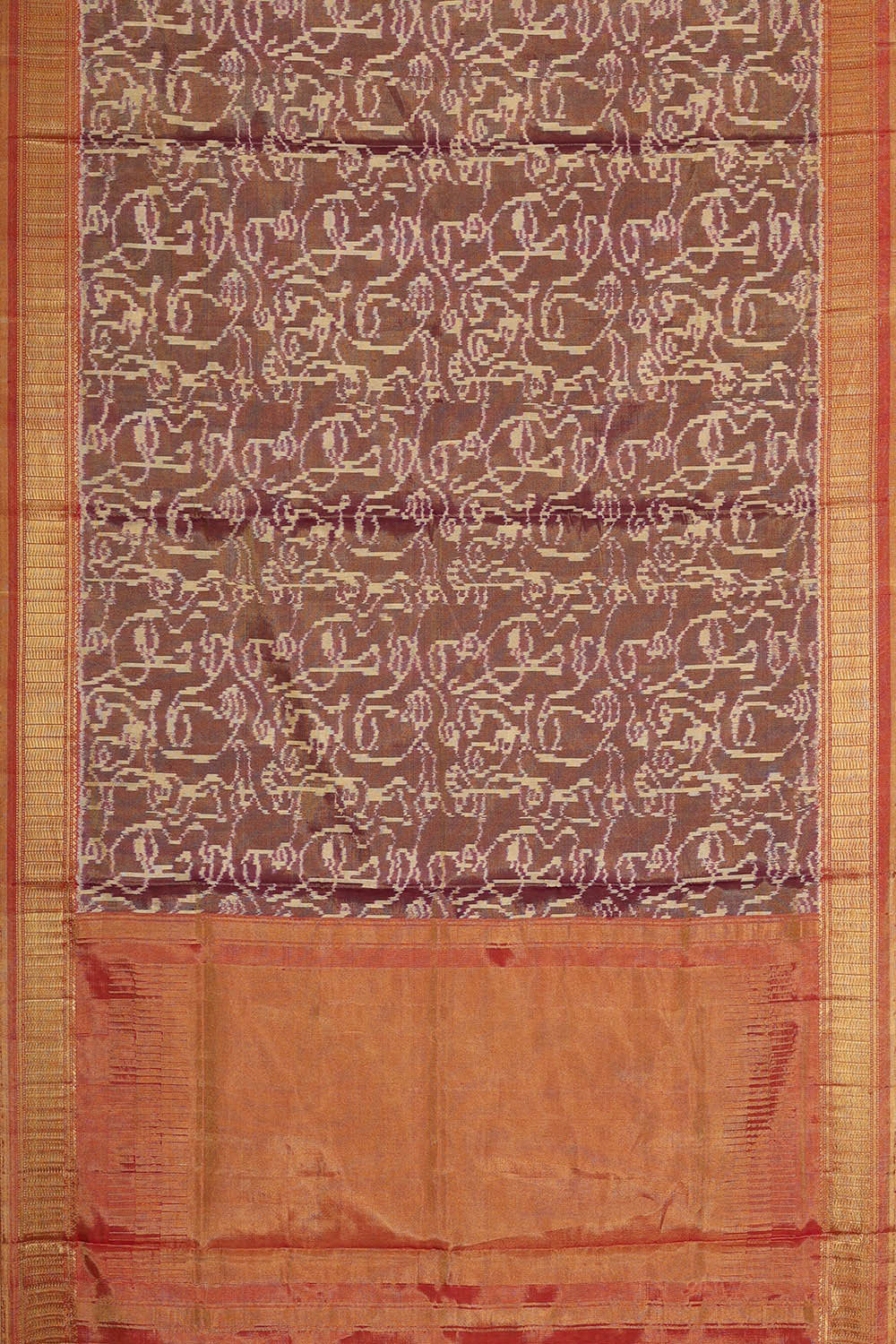 Image of Tissue Patola Violet Saree