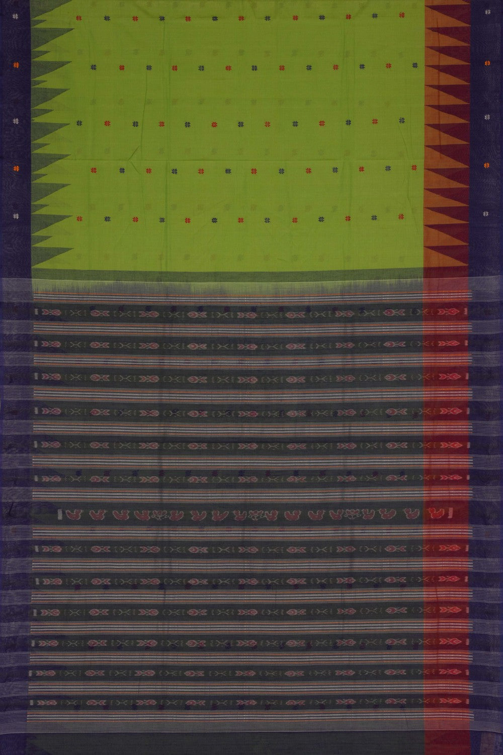 Image of Kanchi Cotton Green Saree