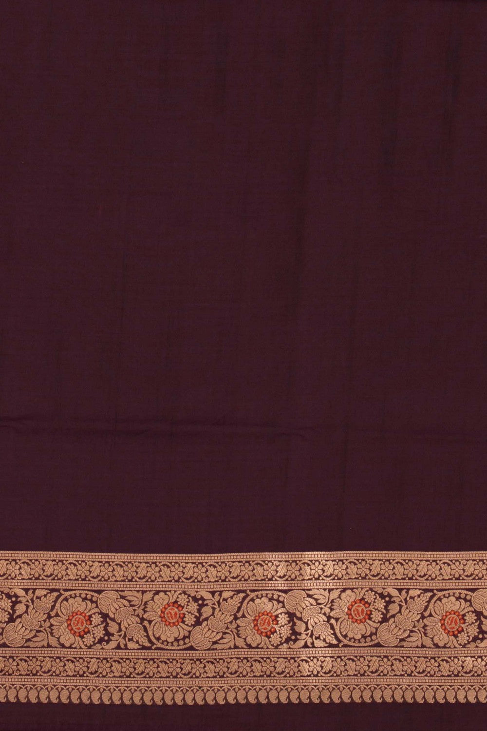 Image of Banarasi Katan Silk Violet Saree