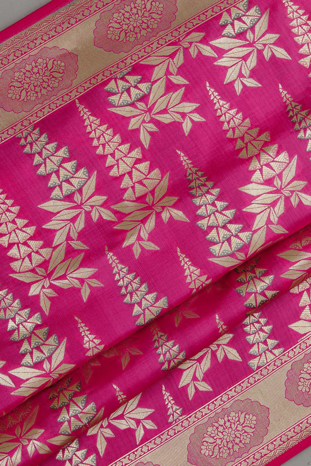 Image of Banarasi Katan Silk Pink Saree
