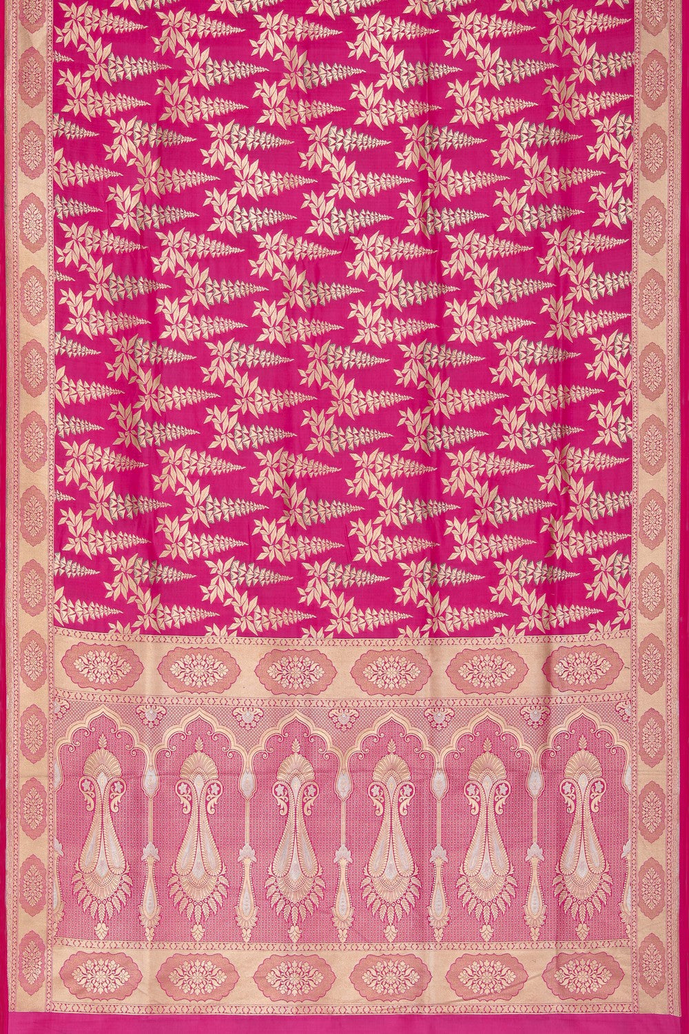 Image of Banarasi Katan Silk Pink Saree