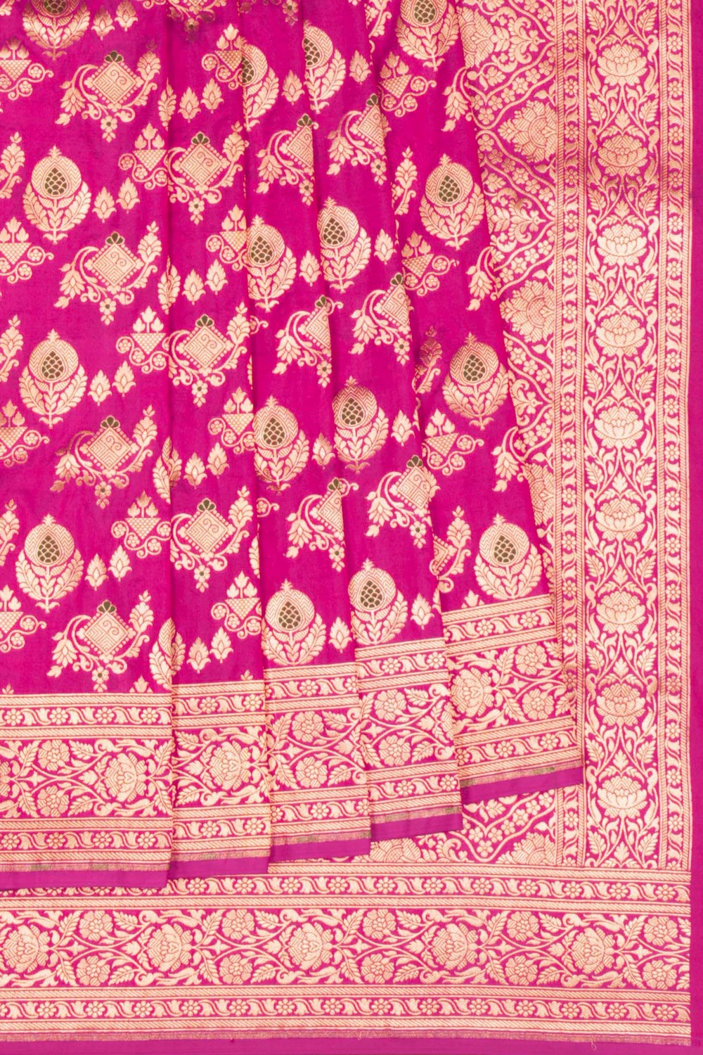 Image of Banarasi Katan Silk Pink Saree