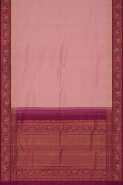 Image of Arani Silk Kattam Pink Saree