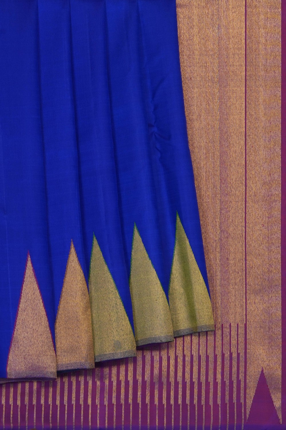 Image of Royal Blue Arani Silk Saree
