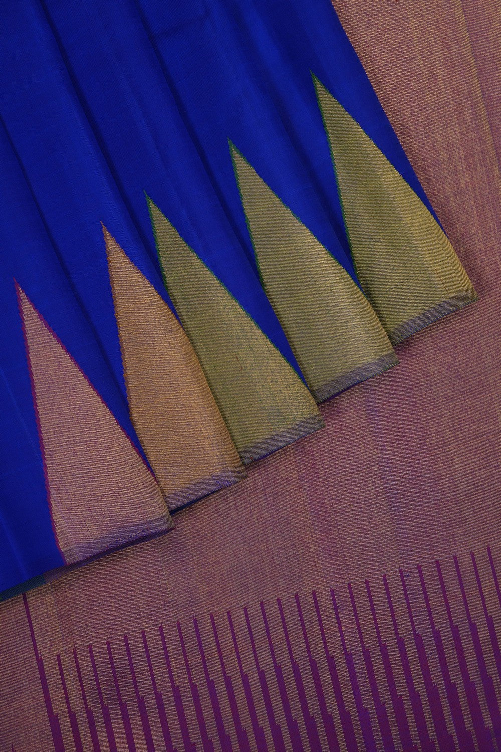 Image of Royal Blue Arani Silk Saree
