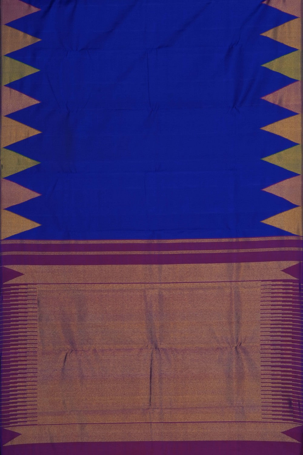 Image of Royal Blue Arani Silk Saree