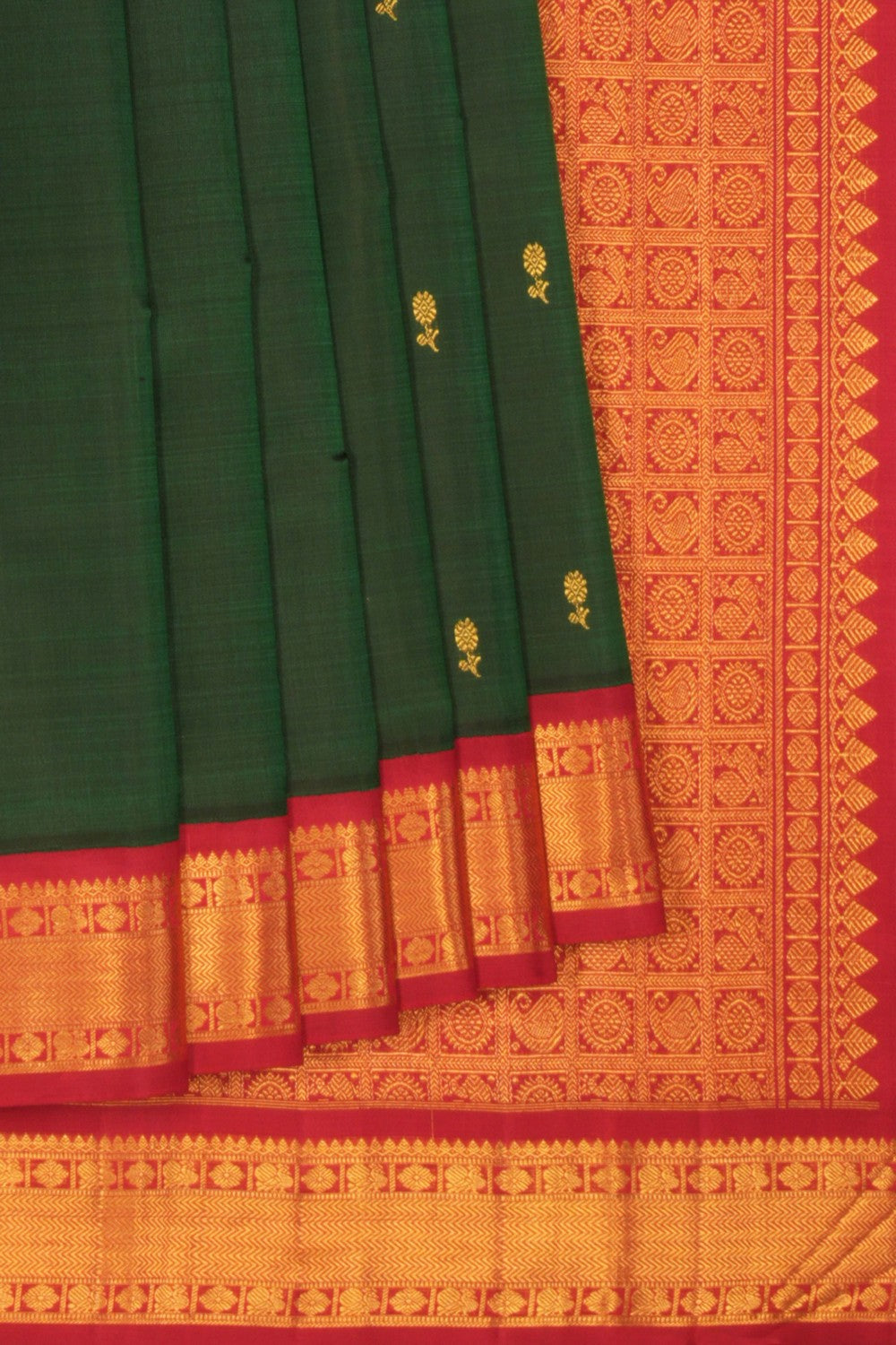 Image of Arani Silk Green Saree