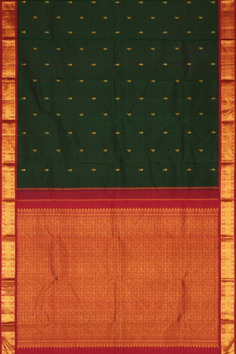 Image of Arani Silk Green Saree