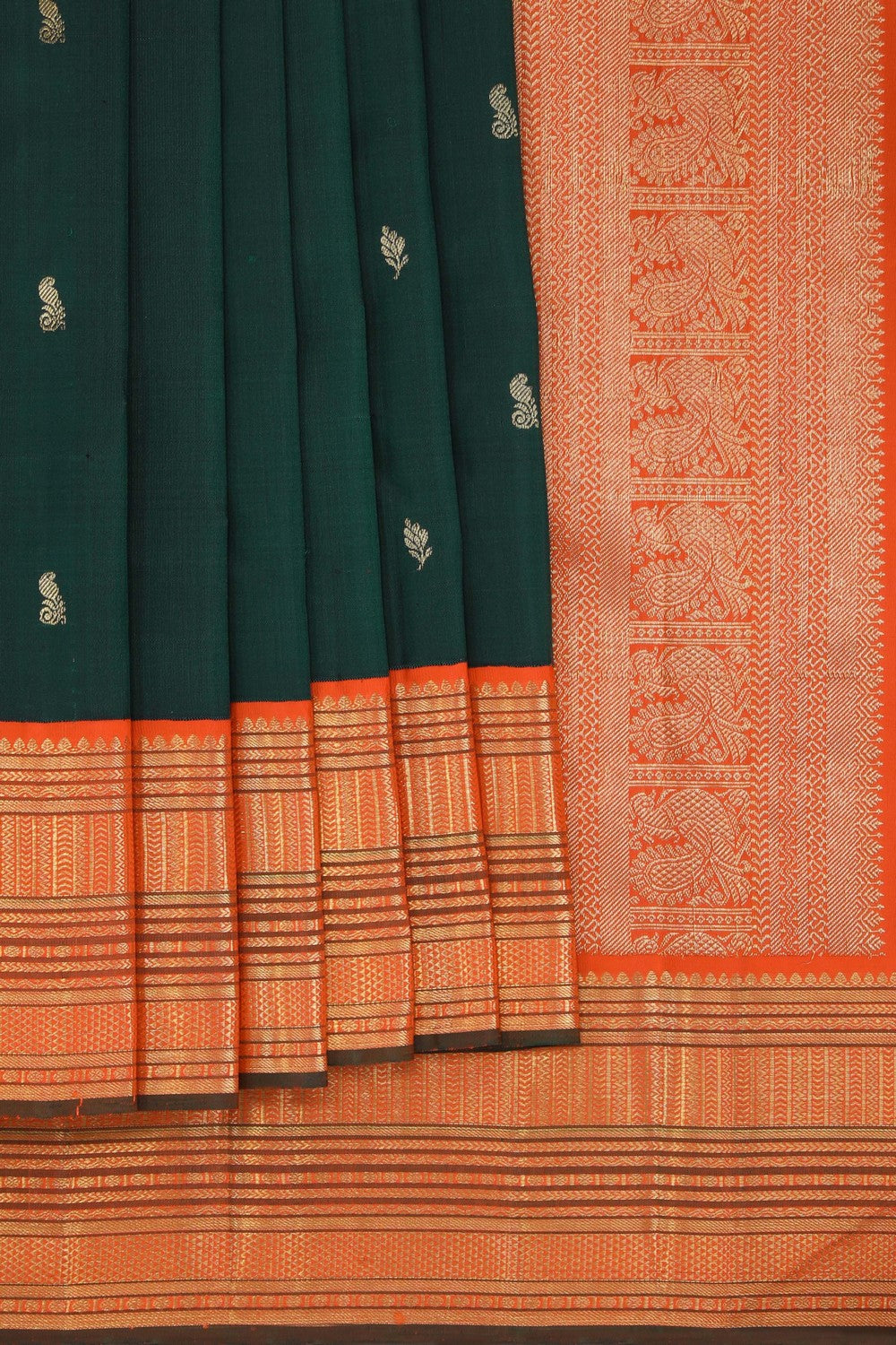 Image of Arani Silk Green Saree