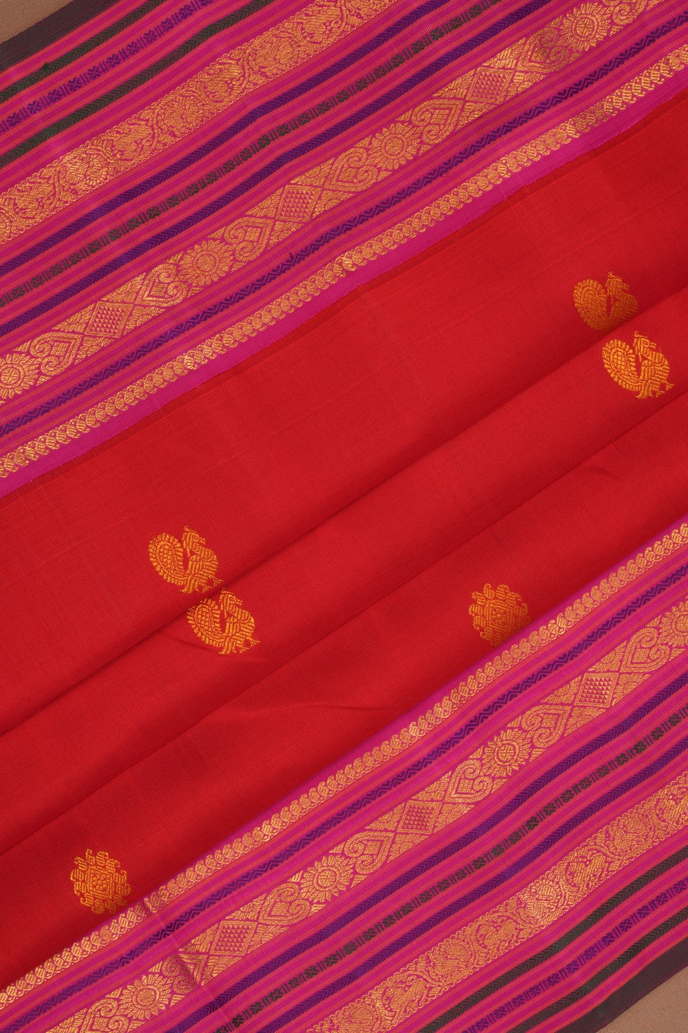 Image of Arani Silk Red Saree