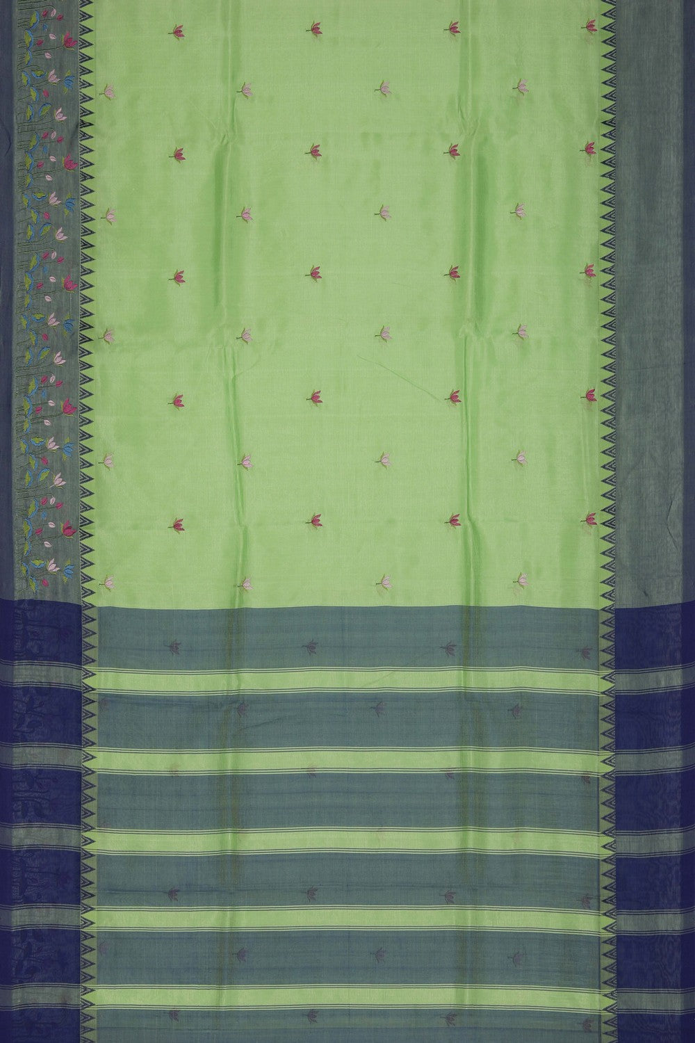 Image of Mangalgiri Silk Embroidery Saree