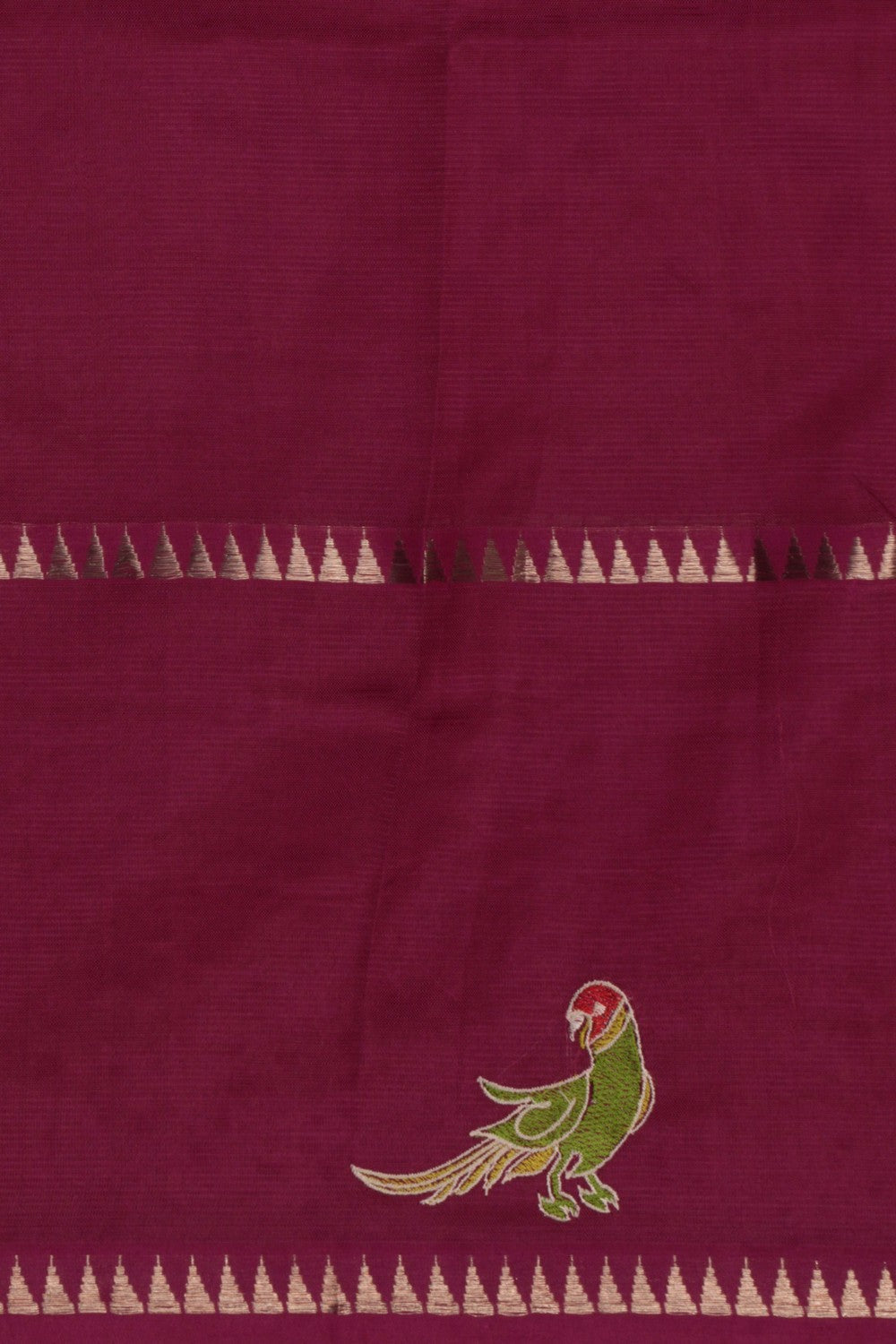 Mangalgiri embroidery saree