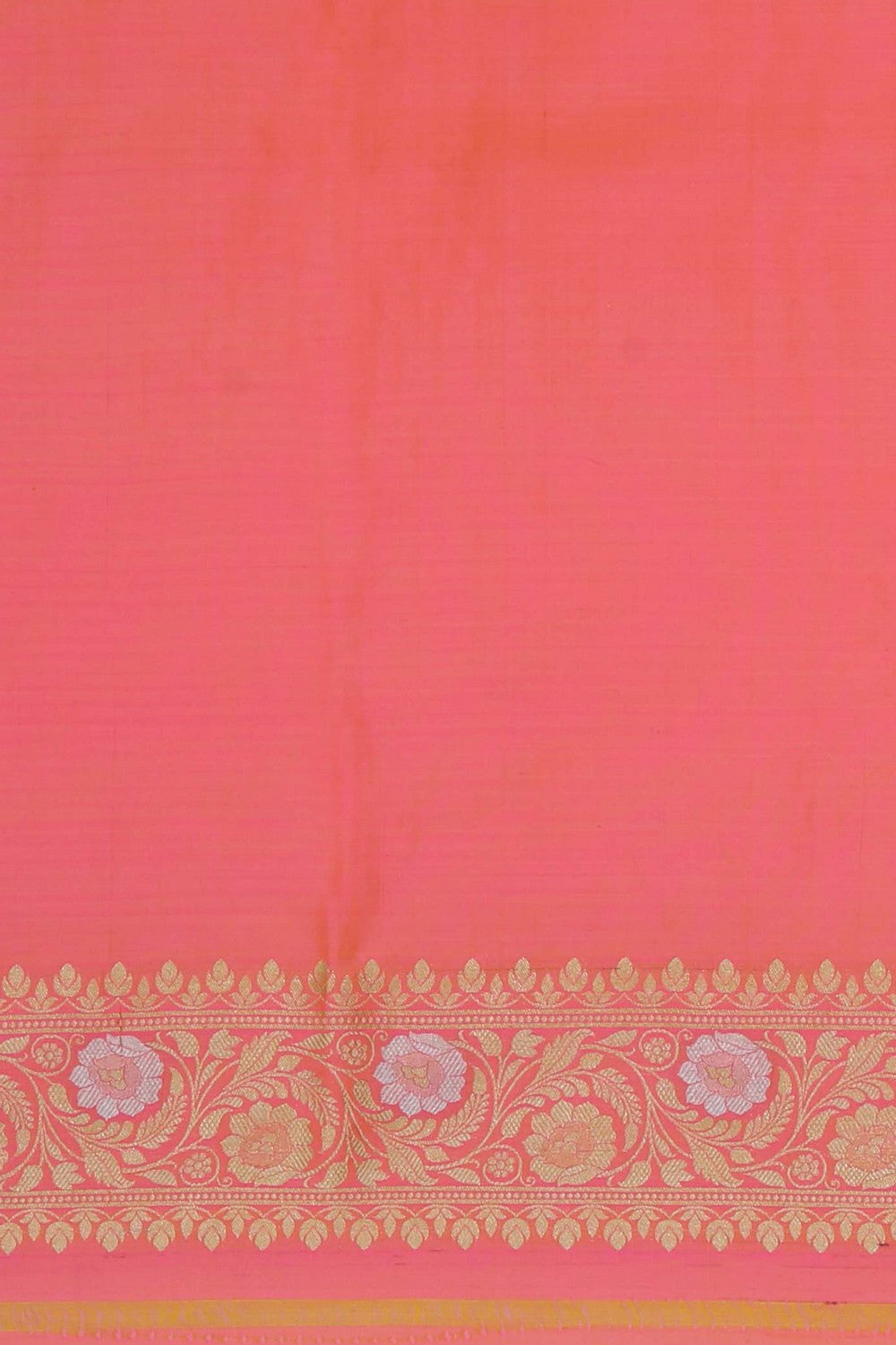 Image of Banarasi Katan Silk Peach Saree