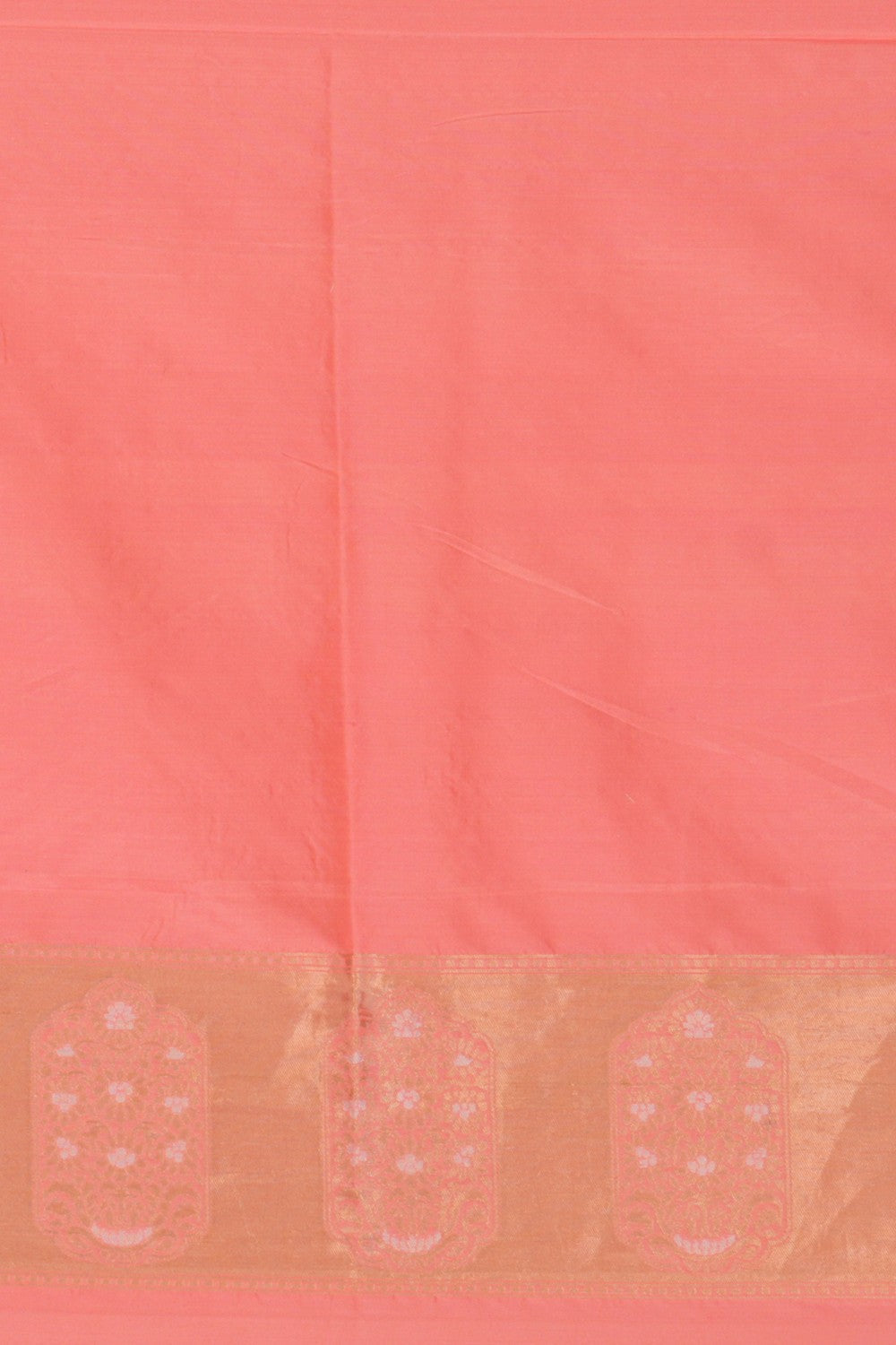 Image of Banarasi Katan Silk Peach Saree