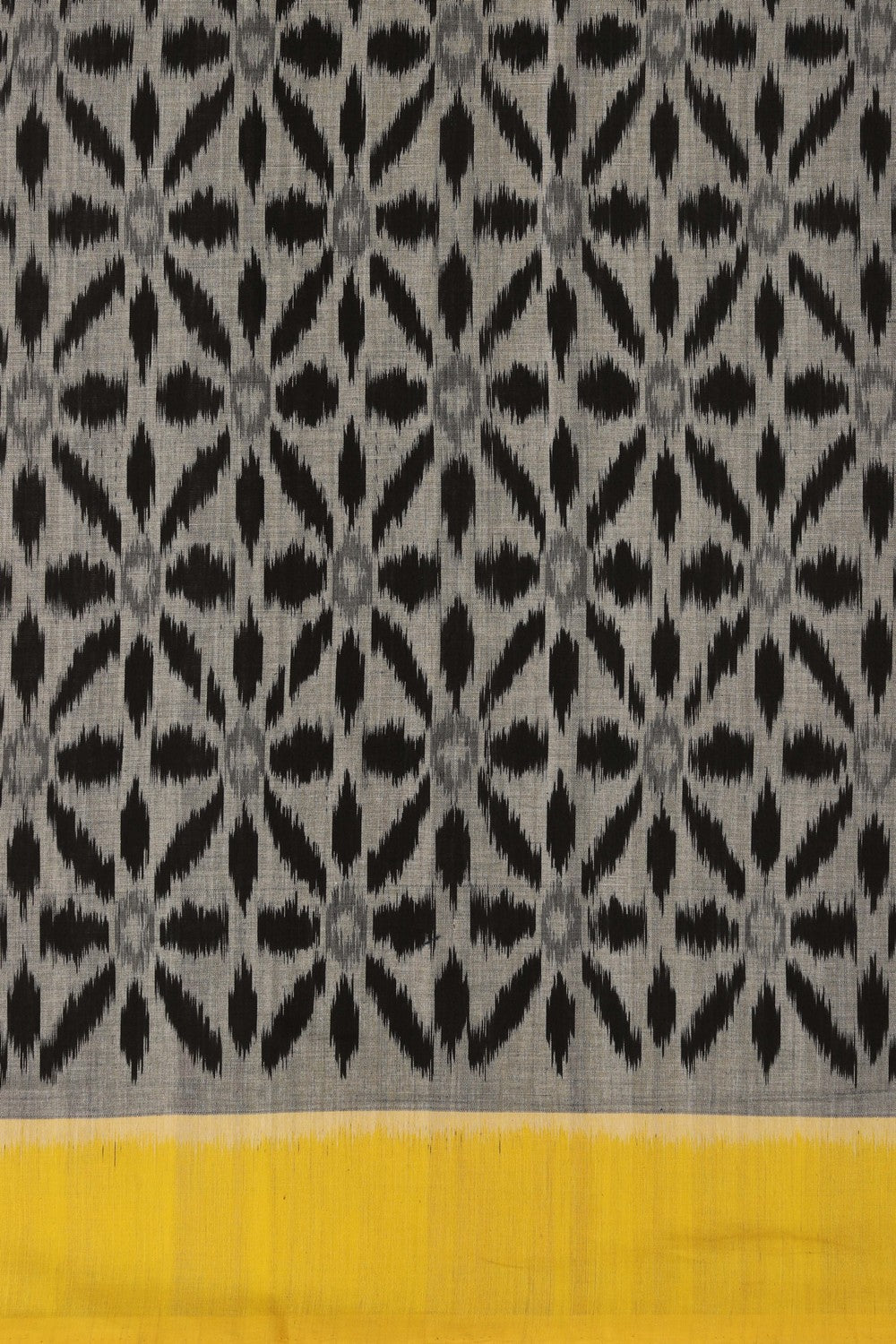 Pochampally Ikat Cotton Grey Saree