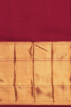 Image of Kanchipuram Silk Brocade Plum Pink Saree