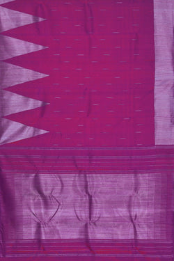 Image of Arani Silk Magenta Pink Saree