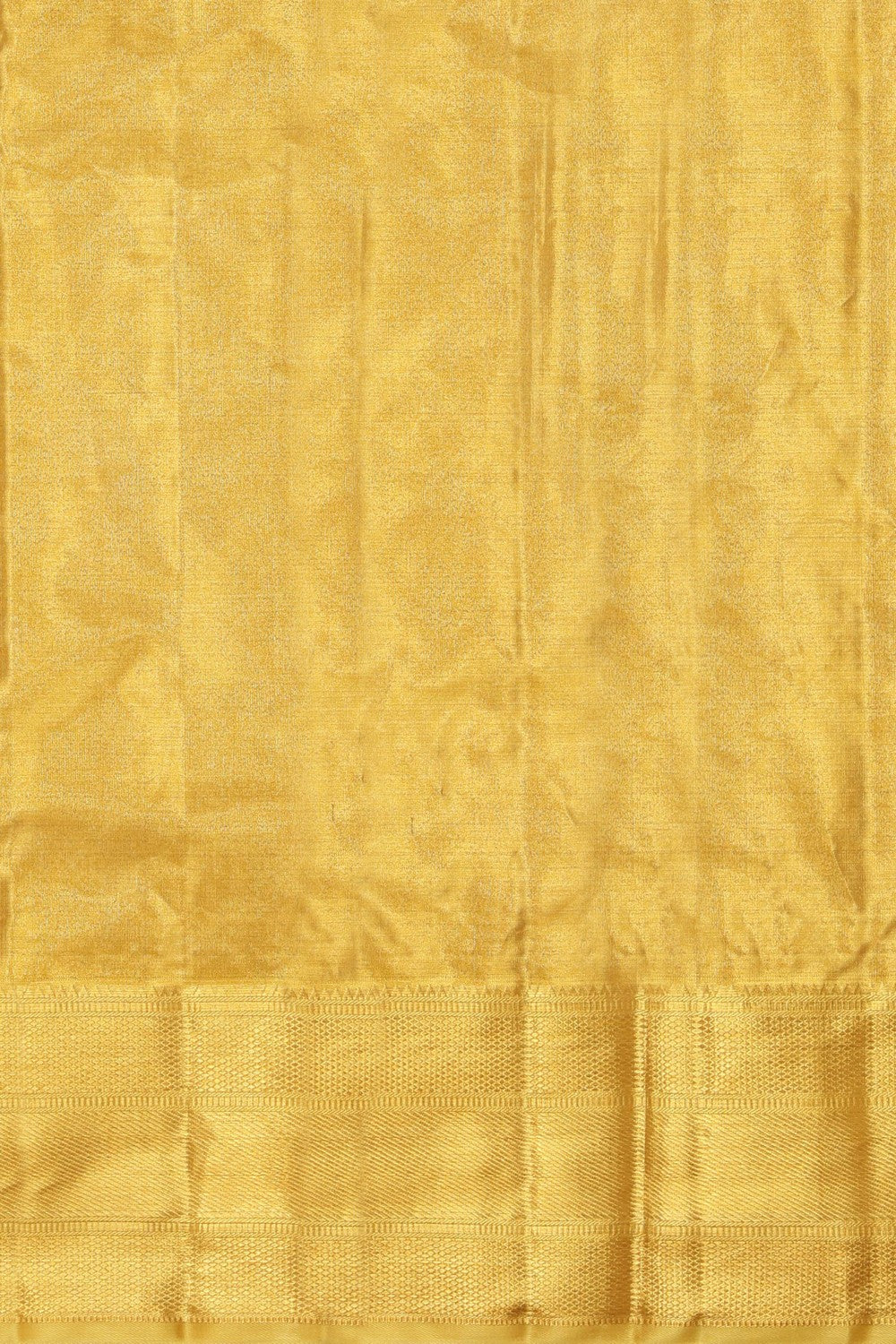 Kanchipuram Silk Tissue Brocade Gold Saree