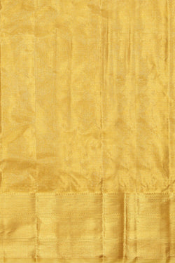 Image of Kanchipuram Silk Tissue Brocade Gold Saree