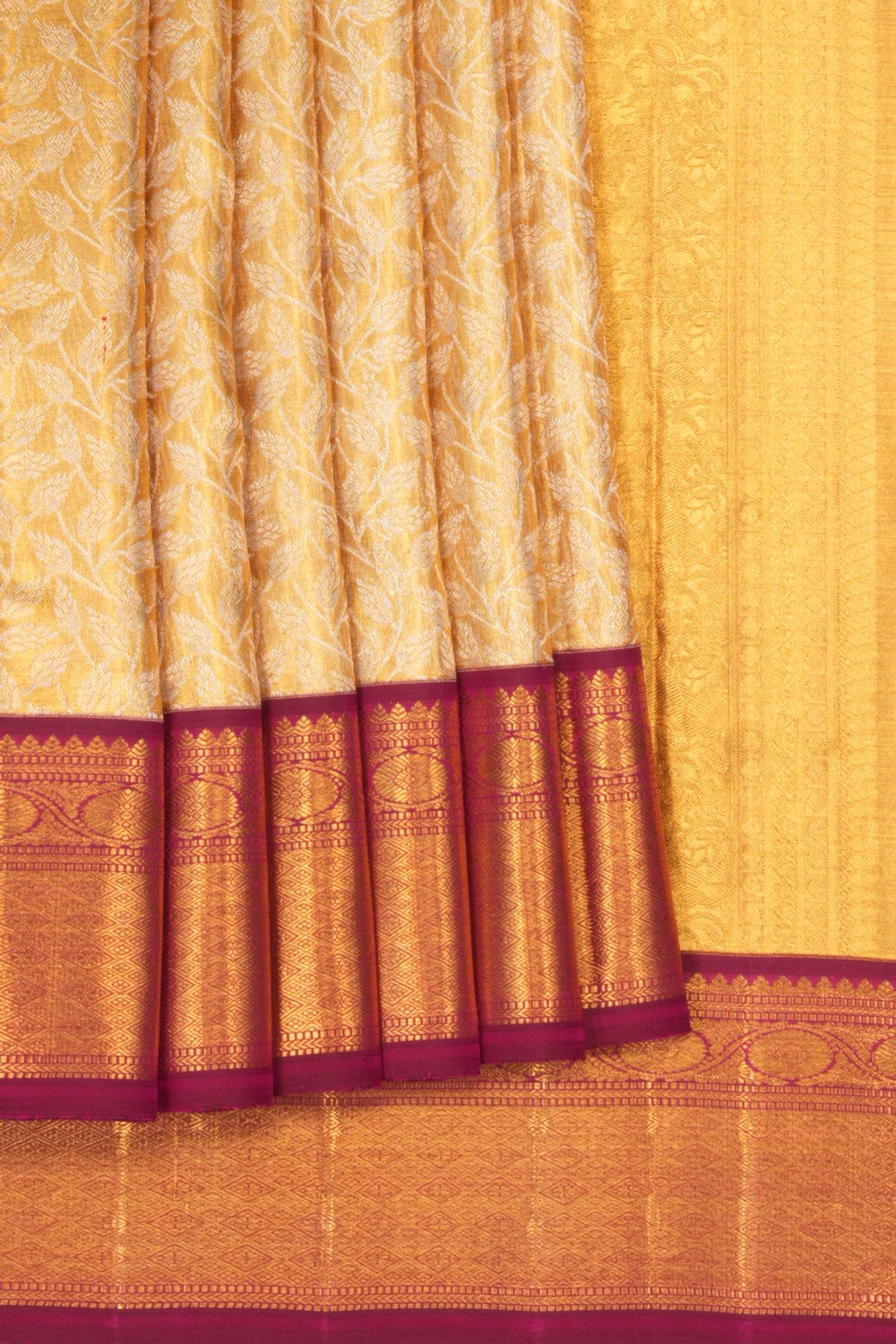 Kanchipuram Silk Tissue Brocade Saree