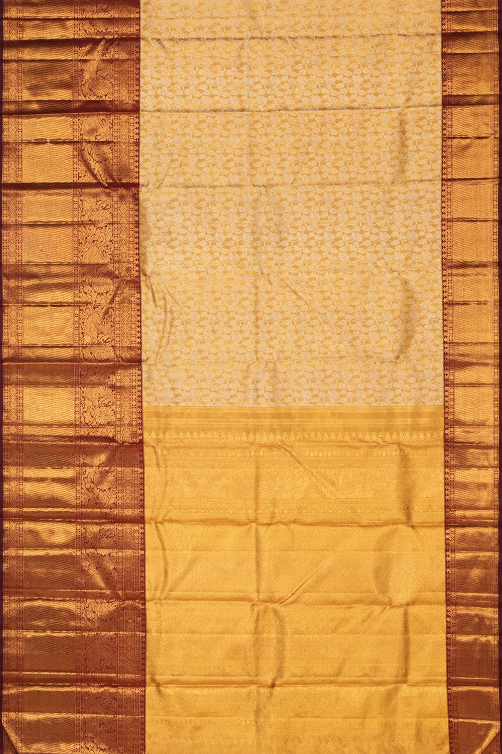 Kanchipuram Silk Tissue Brocade Saree