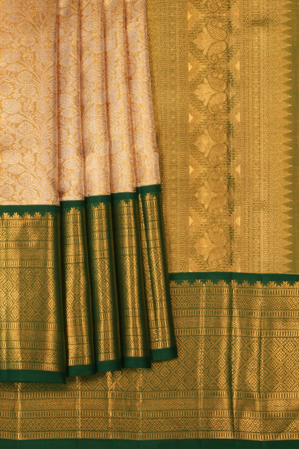 Kanchipuram Silk Tissue Brocade Saree